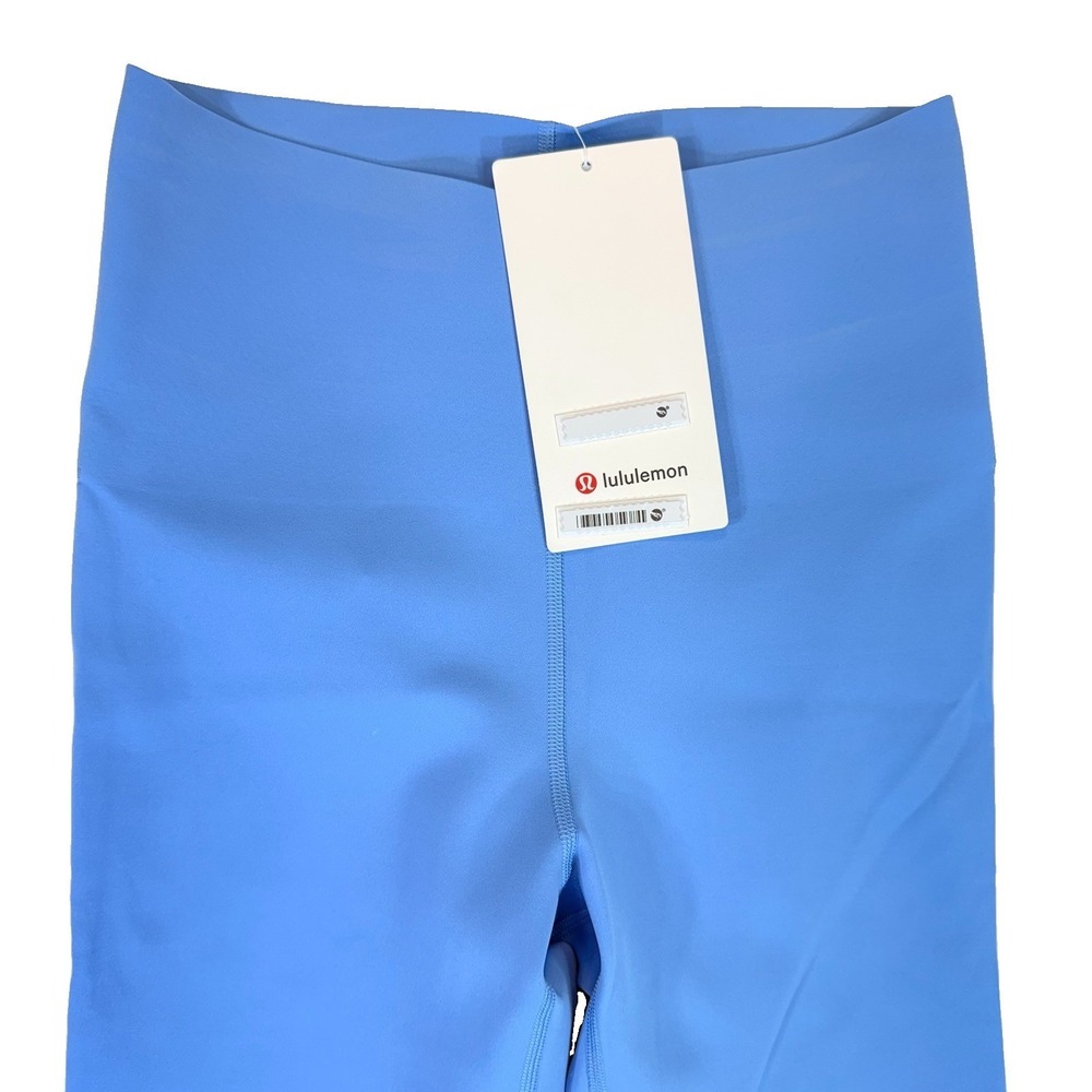 NWT Lululemon Glow Up HR Tight 25 Pool Blue Size 6 Laser Cut Leggings $118 NEW - Picture 4 of 10